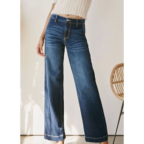 Kancan Cailin Wide Leg Trouser Jean - Picture 3 of 12